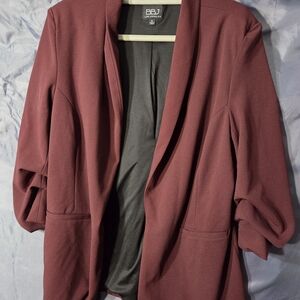 Women's Burgundy Blazer